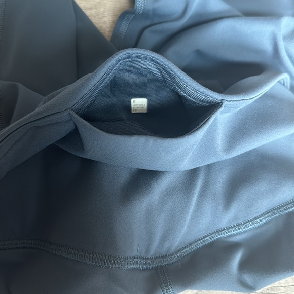 Lululemon align high rise mini flare pant extra short. Iron blue. Size 6. - Picture 3 of 3